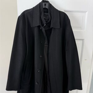 Sanyo Men’s Cashmere Black Large Coat